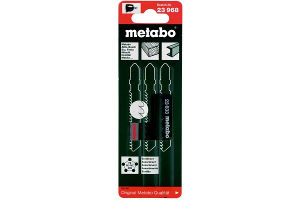 Набор пилок для лобзика Metabo 3 шт (623968000)  фото 