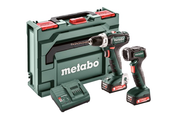 Акумуляторний дриль-шурупокрут Metabo PowerMaxx BS 12 2х2.0 Аг + ULA 12 LED (601036900)  фото 