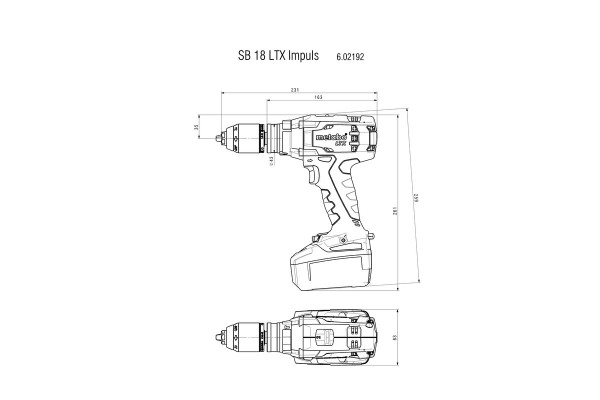 Акумуляторний ударний дриль Metabo SB 18 LTX Impuls (602192840) фото 1