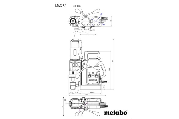 Свердлильний верстат Metabo MAG 50 (600636500) фото 3