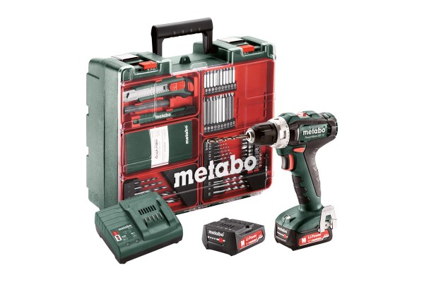 Акумуляторний дриль-шурупокрут Metabo PowerMaxx BS 12 SET (601036870)  фото 
