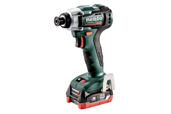 Акумуляторний ударний гвинтокрут Metabo PowerMaxx SSD 12 BL 2x4 Аг LiHD (601115800)  фото 