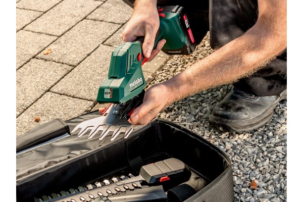 Акумуляторні ножиці для кущів та трави Metabo SGS 18 LTX Q каркас в кофрі (601609860) фото 4