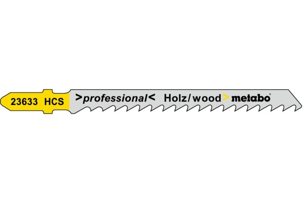 Лобзиковое полотно для дерева Metabo Professional 74 мм T 144 D, 100 шт (623712000)  фото 