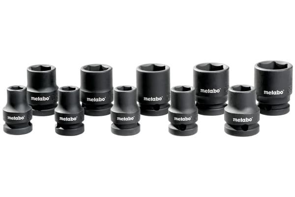 Комплект торцевых ударопрочных головок Metabo 1/2", 10 предметов  (628831000)  фото 