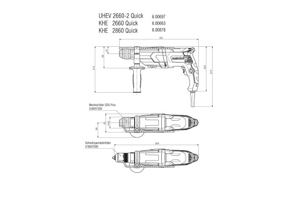 Перфоратор Metabo UHE 2660-2 QUICK SET (600697850) фото 11