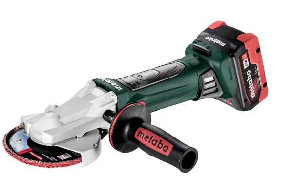 Акумуляторна болгарка з плоским корпусом редуктора Metabo WF 18 LTX 125 Quick 2х5.5 Аг (601306660)  фото 