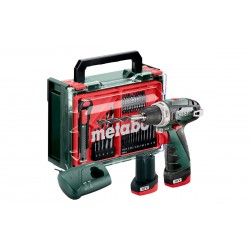 Акумуляторний дриль-шурупокрут Metabo PowerMaxx BS Basic 2х2.0 Аг Mobile Workshop Mini (600080710)