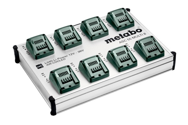 Зарядна станція на 8 акумуляторів Metabo ASC 55 MULTI 8 (627093000)  фото 
