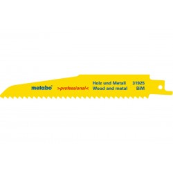 Сабельное полотно по дереву с гвоздями Metabo Professional 150 мм, S 610 DF, 5 шт (631925000)