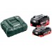 Комплект акумуляторних батарей Metabo LiHD 1х4 Аг 18 В + 1х5.5 Аг 18 В з зарядним пристроєм (685160000)