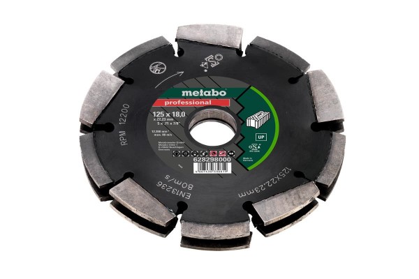 Алмазний фрезерний диск Metabo Professional UP 18x125 мм (628298000)  фото 