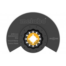Пильное полотно по дереву с металлом для мультиинструмента BiM Ø 85 мм Metabo (626960000)