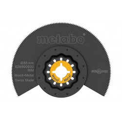 Пильное полотно по дереву с металлом для мультиинструмента BiM Ø 85 мм Metabo (626960000)