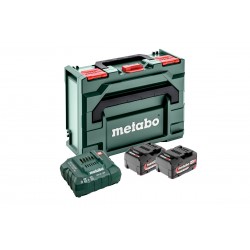Комплект акумуляторних батарей Metabo Li-Power 18 В 2х4 Аh із зарядним пристроєм у кейсі (685064000)