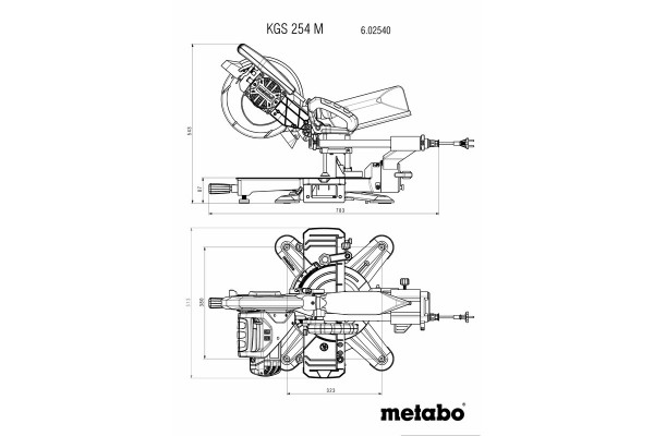 Пила торцювальна Metabo KGS 254 M (602540000) фото 6