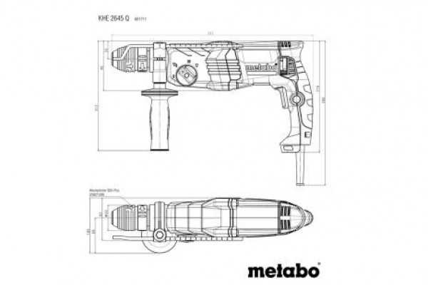 Перфоратор Metabo KHE 2645 Q зі швидкою зміною патрона (601711500) фото 3