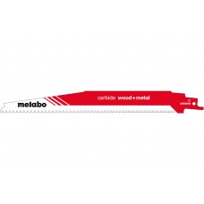 Сабельное полотно по дереву с гвоздями Metabo CARBIDE, 225 мм, S 1156 XHM (626560000)