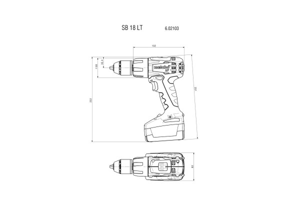 Акумуляторний дриль-шурупокрут Metabo SB 18 LT SET Mobile Workshop (602103600) фото 5