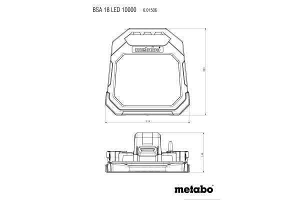 Прожектор акумуляторний Metabo BSA 18 LED 10000 (601506850) фото 4