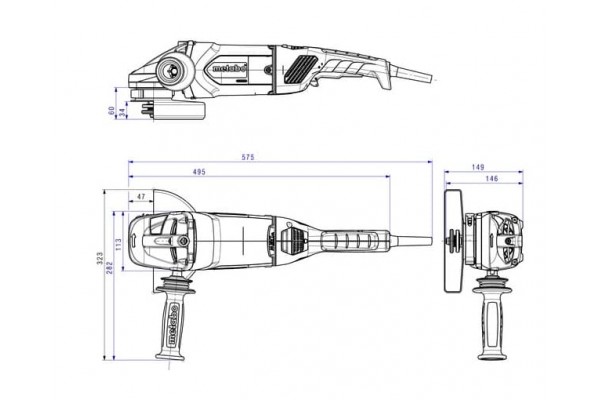 Болгарка Metabo WEPBA 24-180 MVT Quick (606480000) фото 4