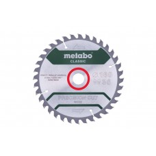 Диск пиляльний METABO "PRECISION CUT WOOD - CLASSIC", 160X20 Z36 WZ 10° (628278000)
