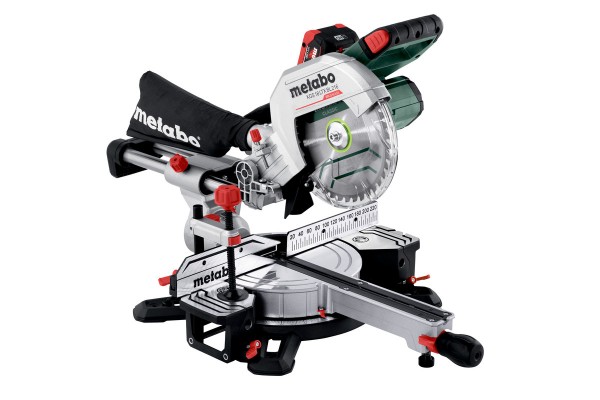 Акумуляторна торцювальна пила з протяжкою Metabo KGS 18 LTX BL 216 2х8.0 Аг (614216810)  фото 