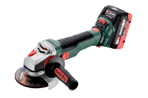 Акумуляторна кутова шліфувальна машина Metabo WVB 18 LTX BL 15-125 QUICK + 2 АКБ 5.5 Аг із ЗП і кейсом METABOX 165 L (601731660)  фото 
