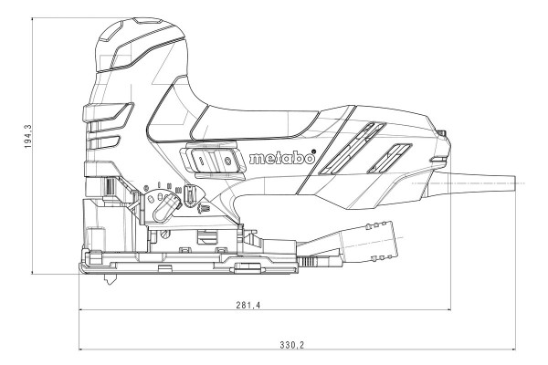 Лобзик Metabo STE 140 Plus в кейсі (601403500) фото 6
