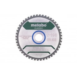 Диск пиляльний METABO «STEEL CUT/SANDWICH PANEL — CLASSIC», 190X30 Z48 FZ/FA 4° (628682000)