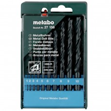 Набор сверл по металлу Metabo HSS-R 10 предметов (627158000)