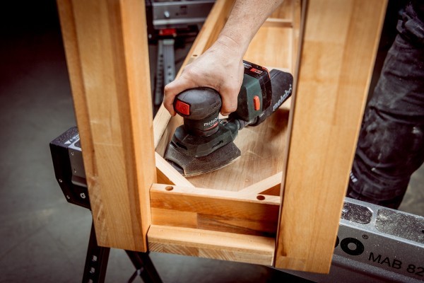 Акумуляторна вібраційна шліфувальна машина Metabo PowerMaxx SMA 12 BL каркас в кейсі (602037840) фото 10