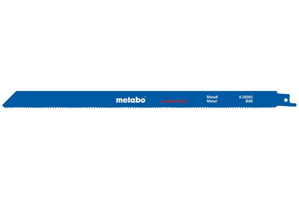 Сабельное полотно по металлу Metabo Professional 300 мм, S 1225 VF, 5 шт (628263000)  фото 