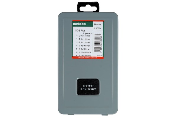 Набор буров Metabo SDS-Plus Pro 4 из 7 предметов (630584000)  фото 