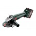 Акумуляторна кутова шліфмашина Metabo W 18 7-125 + 2 АКБ 4 Аг із ЗП і кейсом METABOX 165 L (602371510)