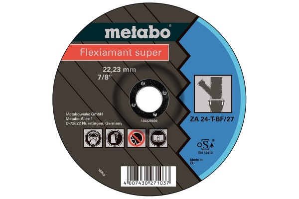 Зачистной круг для литых материалов Metabo Flexiamant Super 125x7x22.23 (616518000)  фото 
