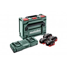 Комплект акумуляторних батарей Metabo LiHD 18 В 4х8.0 Аh із зарядним пристроєм у кейсі (685135000)