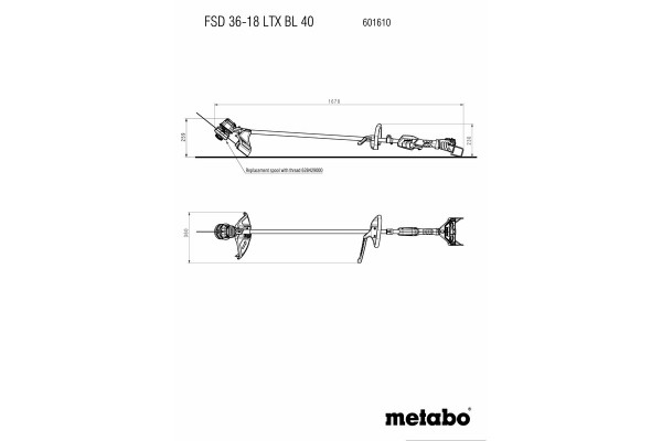 Тример Metabo FSD 36-18 LTX BL 40 (601610850) фото 9