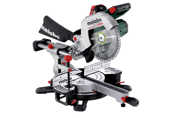 Акумуляторна торцювальна пила з протяжкою Metabo KGS 18 LTX BL 254 2х8.0 Аг (614254810)  фото 