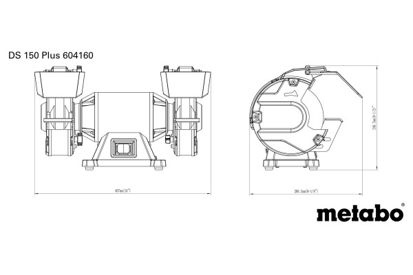 Верстат для заточування Metabo DS 150 Plus (604160000) фото 10