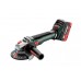 Акумуляторна кутова шліфувальна машина Metabo WVB 18 LT BL 11-125 QUICK + 2 АКБ 5.5Аг з ЗП і кейсом METABOX 165 L (613057660)