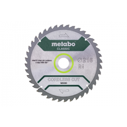 Диск пиляльний METABO «CORDLESS CUT WOOD - CLASSIC», 216X30 Z28 WZ 5° /B (628665000)