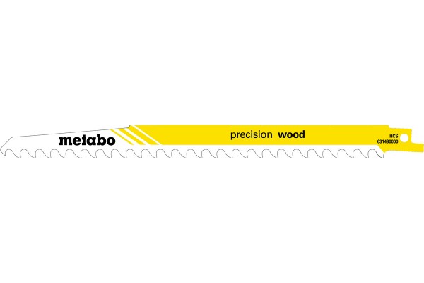 Сабельное полотно по дереву Metabo PRECISION WOOD 240 мм, S 1542 K, 5 шт (631490000)  фото 