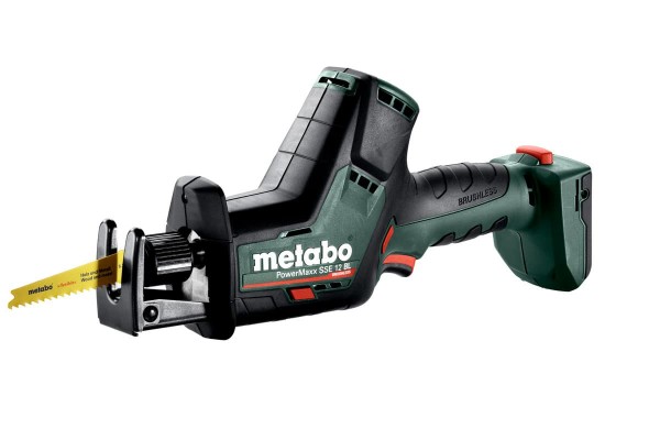 Акумуляторна шабельна пила Metabo PowerMaxx SSE 12 BL каркас в кофрі (602322860)  фото 
