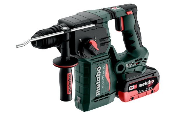 Акумуляторний перфоратор Metabo KH 18 LTX BL 24 2х4.0 Аг 2х5.5 Аг (601713660)  фото 