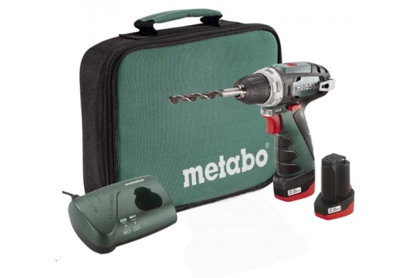 Акумуляторний дриль-шурупокрут Metabo PowerMaxx BS + сумка (600079550)  фото 