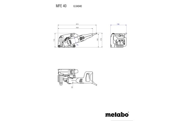 Штроборіз Metabo MFE 40 (604040500) фото 8
