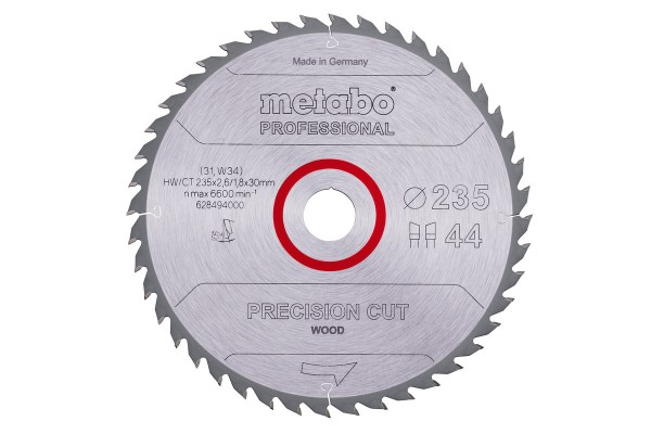 Пильный диск Metabo по дереву 235x30x2.6, 44 зуба (628494000)  фото 