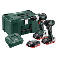 Комплект аккумуляторного инструмента Metabo Combo Set 2.1.11 BS 18 LT BL + SSD 18 LTX 200 BL 3*4.0 Ач LiHD (685123960)