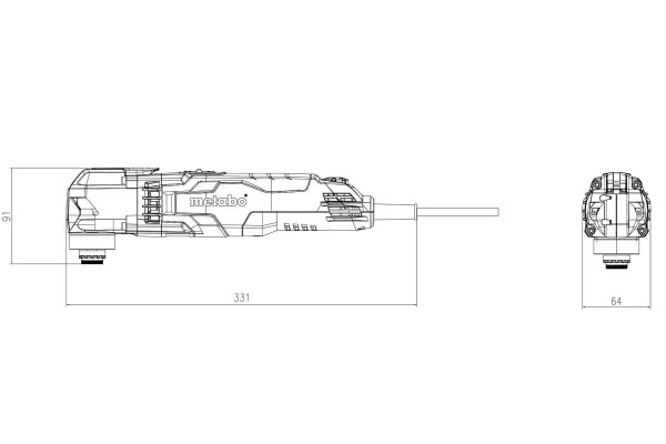 Багатофункціональний інструмент Metabo MT 400 Quick (601406500) фото 3